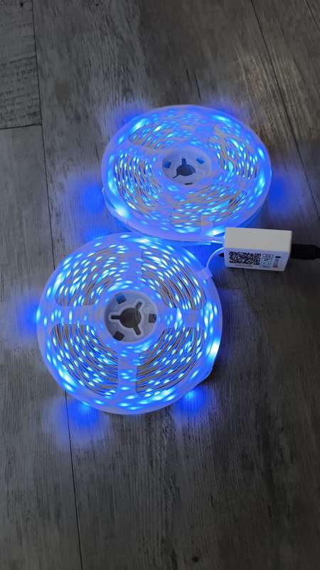 DAHAN Dual 15m Wireless Remote and Bluetooth Controlled RGB LED Light Strip Kit