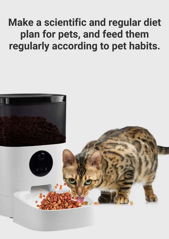 Surrunme Remote Visibility Automatic Intelligent Cat/Dog Smart Food Dispenser