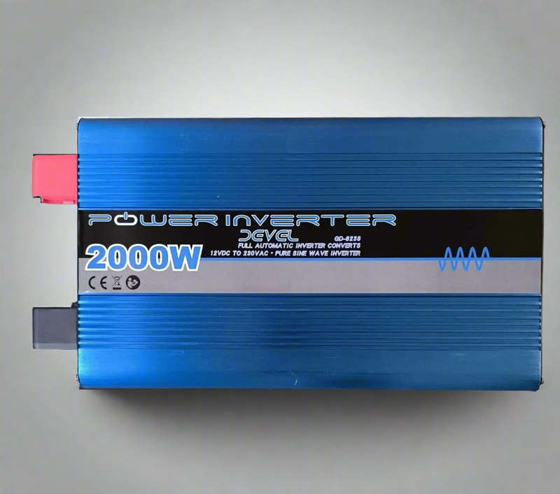 Devel 2000Watt 12v DC to 220v c Pure Sine Inverter - Clean and Stable Power for Sensitive Electro...