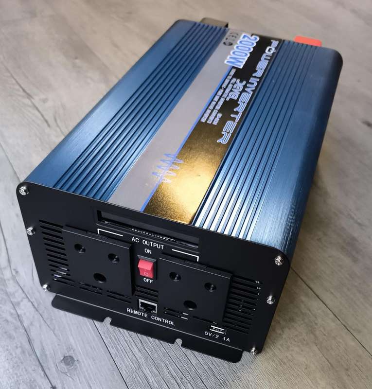 Devel 2000Watt 12v DC to 220v c Pure Sine Inverter - Clean and Stable Power for Sensitive Electro...
