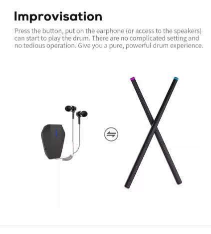 1 Set Somatosensory Virtual Air Drums Kit