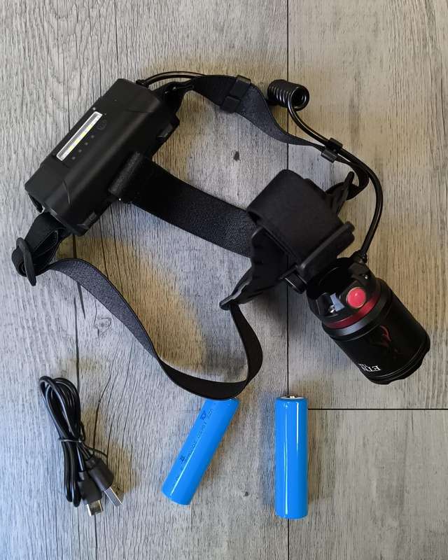 High Power Multi-LED Tactical Headlamp with Front and Rear Lighting