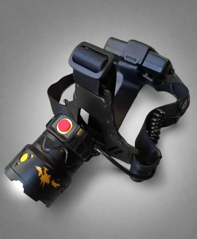 High Power Tactical Multiple Mode Headlamp with Zoom