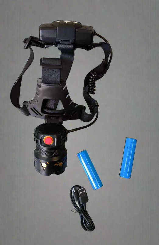 High Power Tactical Multiple Mode Headlamp with Zoom