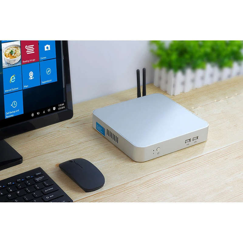 Mini PC Intel Celeron N5095 HDMI VGA Display WiFi Gigabit Ethernet 6xUSB HTPC Thin Client Windows...