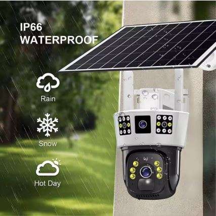 6K Solar 4G SIM IP CCTV 12MP Surveillance Camera