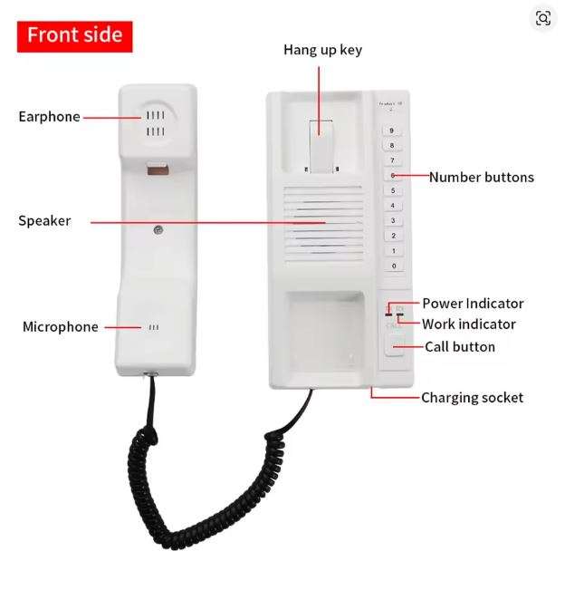 Jeatone 433MHz Wireless Secure Telephone Intercom System
