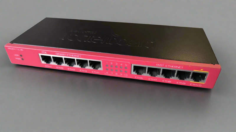 Reduced to Clear Used 10Port Gigabit Ethernet Microtik Routerboard (10007691)