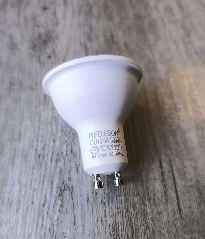REDISSON GU10 6Watt 240vAC 3000k (Warm White) LED Downlight Bulb - Versatile Lighting Solution