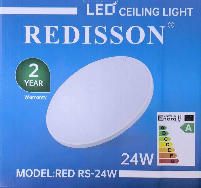 REDISSON 2Pack 24watt 240vAC 6500K (Cool White) 2000Lumens Round LED Light Panel