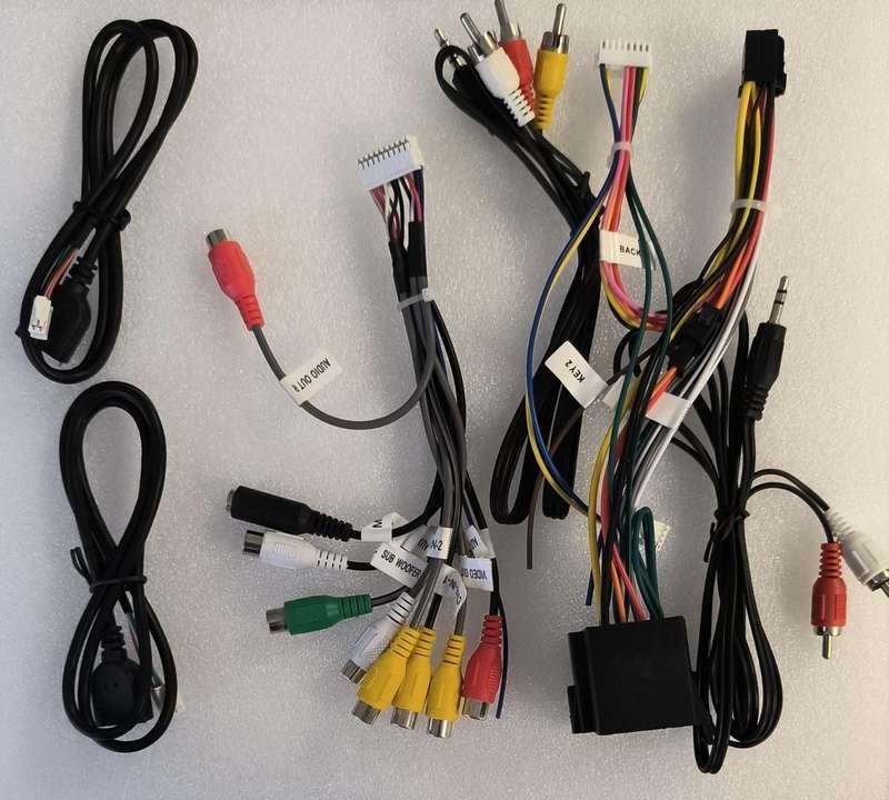 Universal Double-Din Android Car Head unit Entertainment System Wire Harness Kit (10007666)