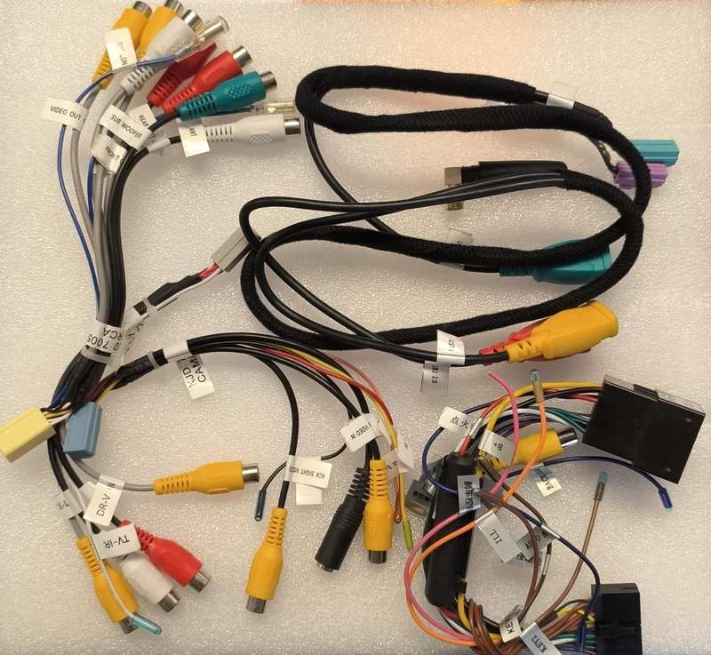Universal Double-Din Android Car Head unit Entertainment System Wire Harness Kit (10007667)
