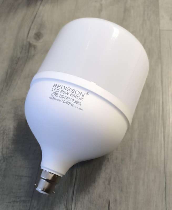 REDISSON 220v AC 60Watt B22 (Push and Twist Type) 6500K Cool White LED Bulb (10007632)