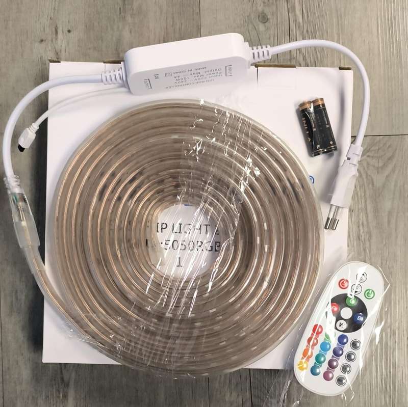 Redisson 10Meter 220vAC Waterproof RGB Remote Controlled 5050LED Strip (10007635)