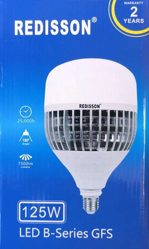 REDISSON B-Series GFS 220v AC 125Watt E27 (Screw Type) 6500K Cool White LED Bulb