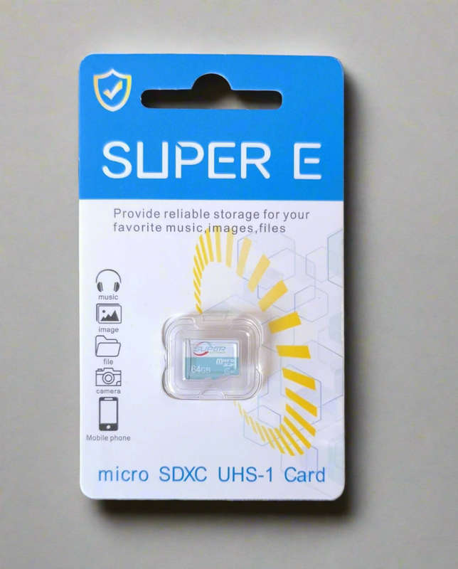 SUPER E 64GB Class 10 Micro SD Card - Fast Data Transfer and Ample Storage Space for All Devices
