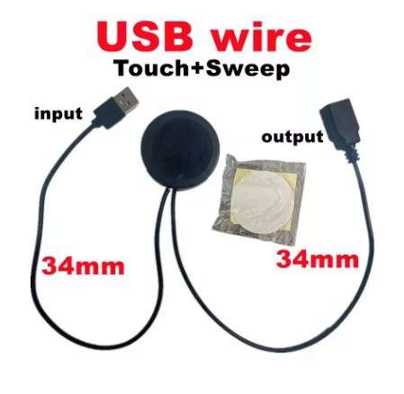 Wireless Hand Sweep Sensor Light Switch Penetrable 25mm Wood Panel Wireless Touch Sensor Dimmer C...