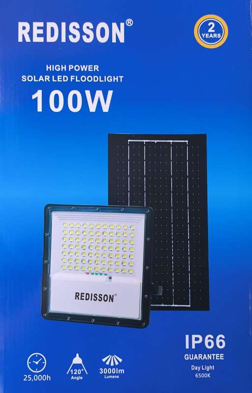 New Design Redisson 100Watt SOLAR Outdoor LED Flood Light