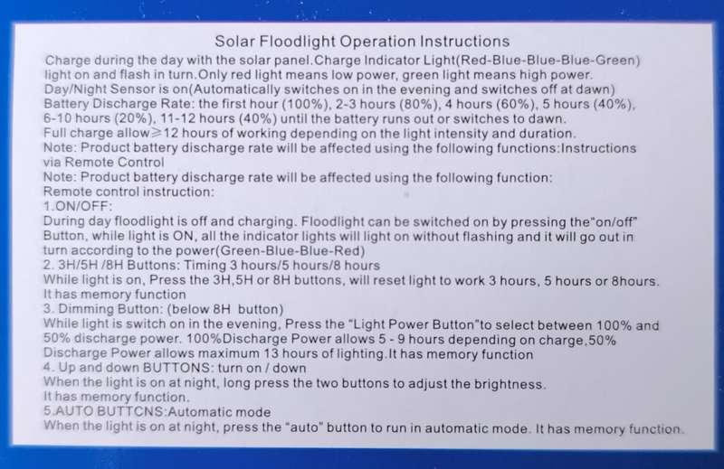 New Design Redisson 100Watt SOLAR Outdoor LED Flood Light