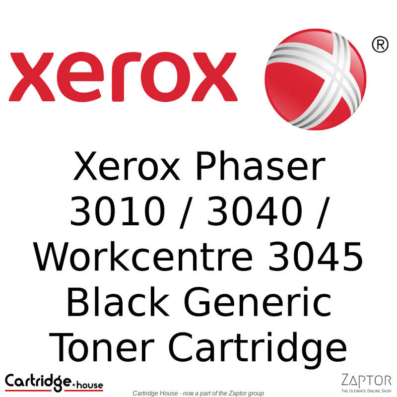 Xerox Phaser 3010, 3040 / WorkCentre 3045 Black Toner Cartridge - Compatible