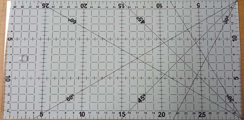 Sewers Companion  Ruler 30cm x 15cm