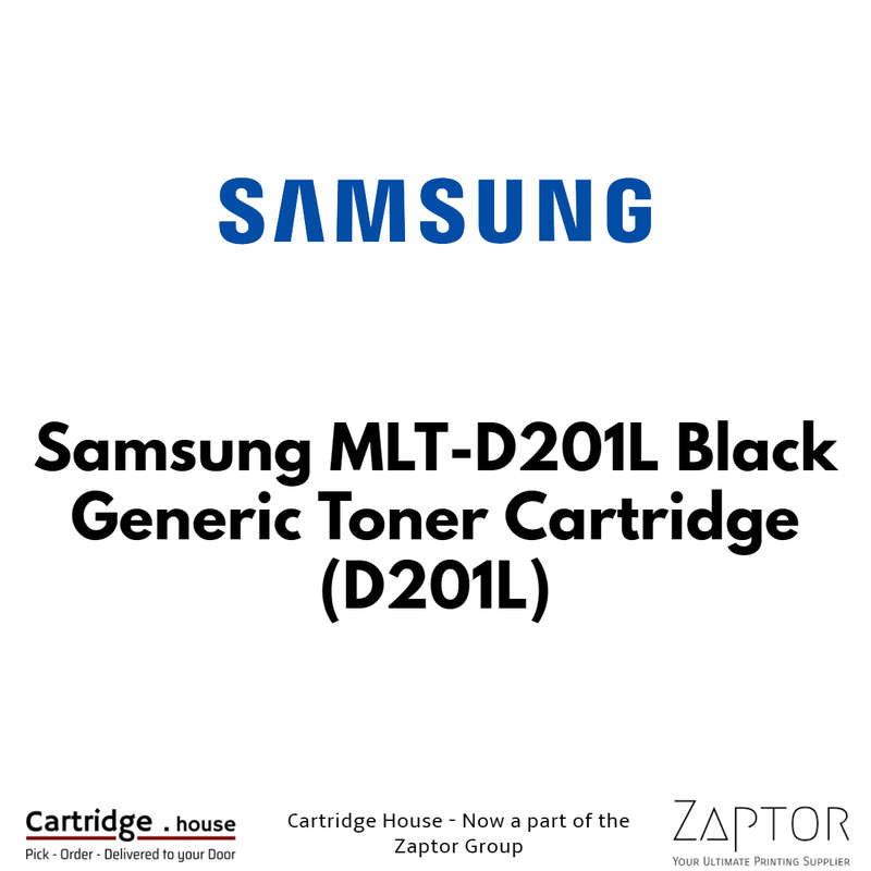 Samsung MLT-D201L Black Toner Cartridge - Compatible