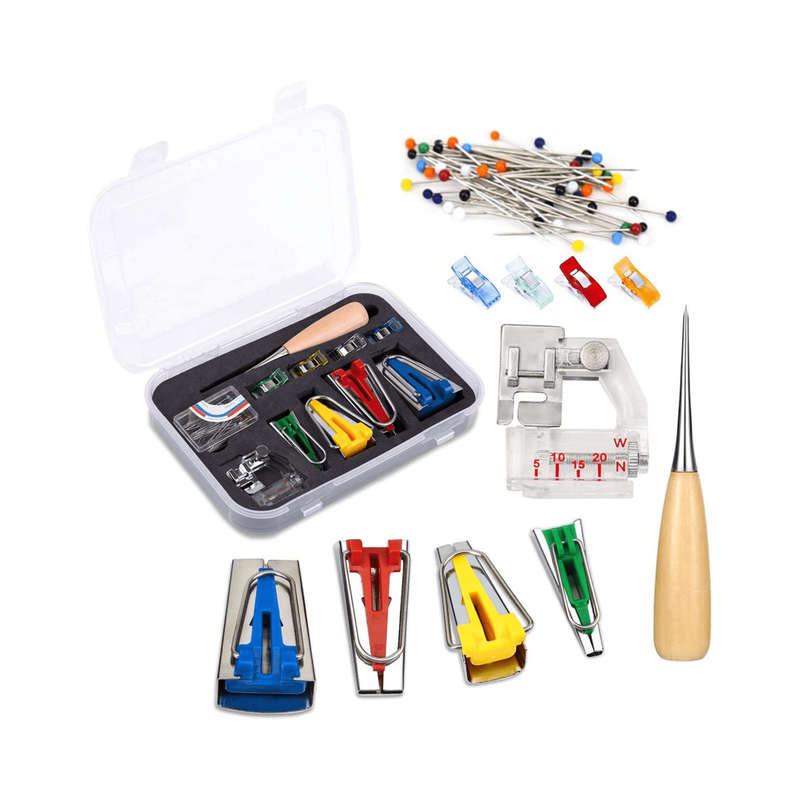 Bias Tape Maker Kit, 11 Piece Set