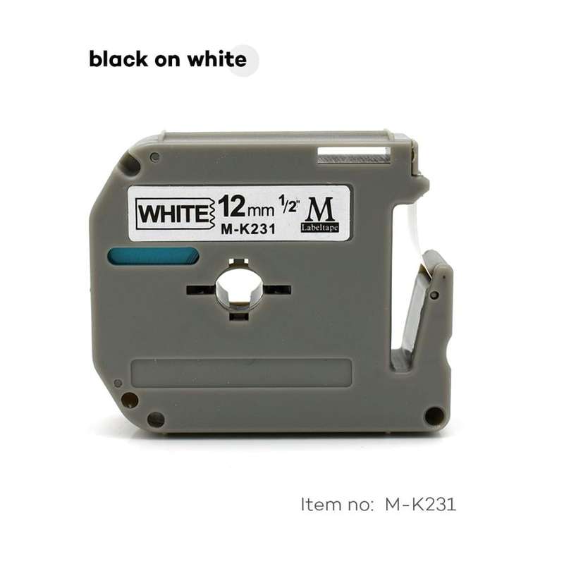 Brother Compatible M-K Label Tape  12mm x 8m