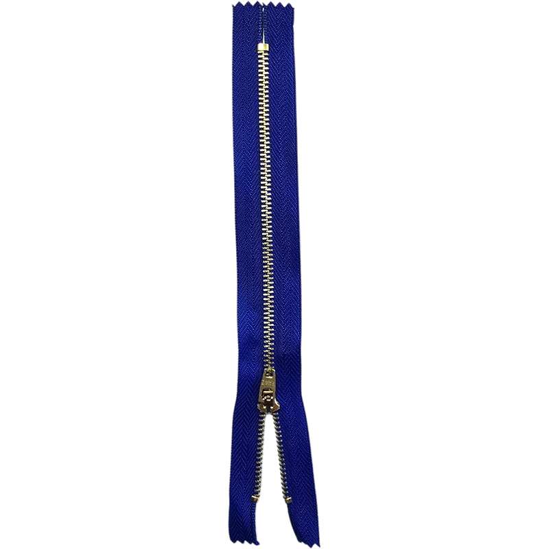 Denim/JeanZip Brass