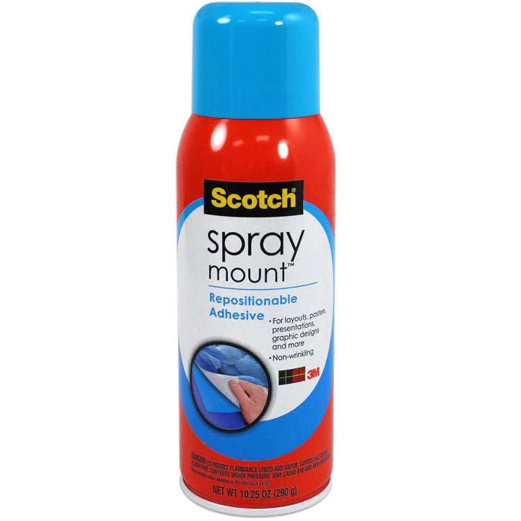 Scotch 3M Spray Mount - Repositionable Spray Adhesive - 300ml