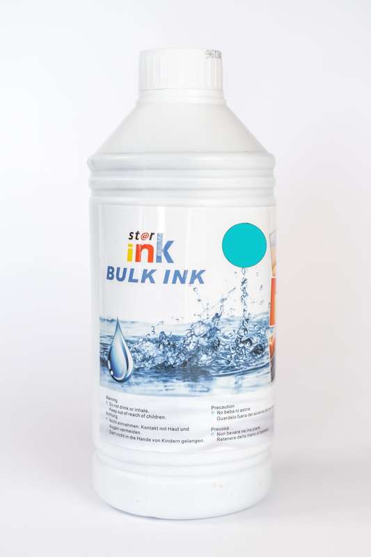 Universal Cyan Dye Based Ink Bottle (1L) - Compatible