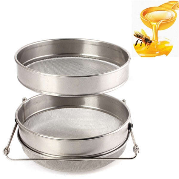 Double Sieve Honey Strainer