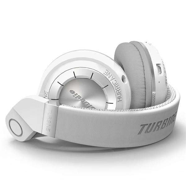 Original Bluedio T2 Over Ear Turbine Bluetooth Headphones - White