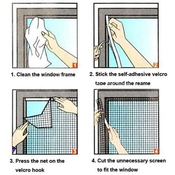 *LOCAL STOCK* Black Mosquito Window Screen Net