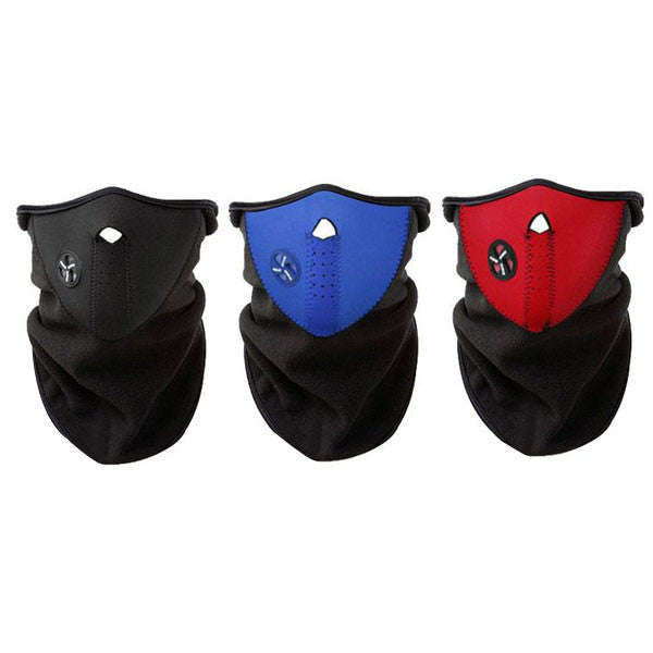 Motorcycle Bike Face Mask - Blue+Black