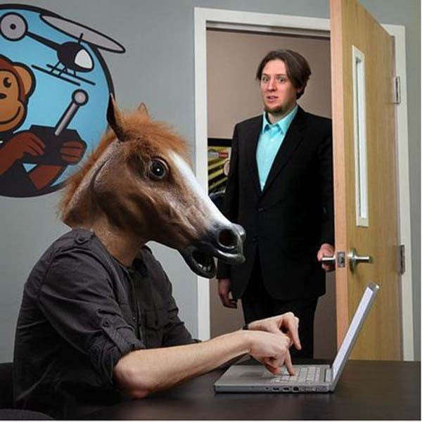 Horse Head Halloween Face Mask