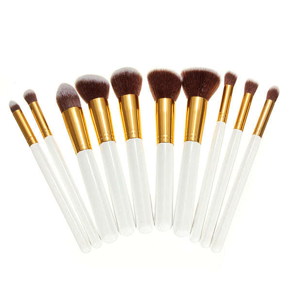 10Pcs Foundation Makeup Brushes Set