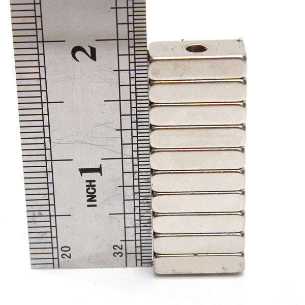 *LOCAL STOCK* 10pcs 20x10x5mm Block Hole Rare Earth Neodymium Magnets