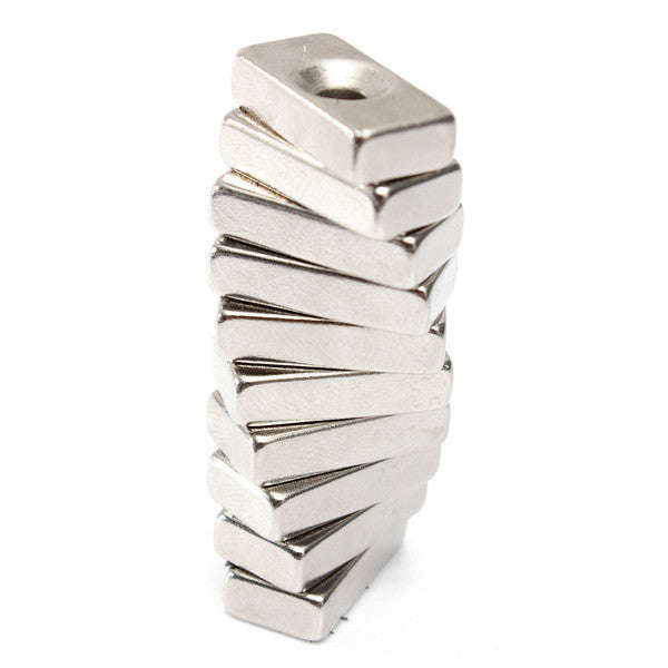 *LOCAL STOCK* 10pcs 20x10x5mm Block Hole Rare Earth Neodymium Magnets