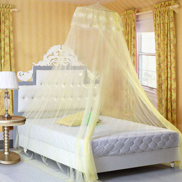 Lace Bedding Mosquito Hanging Net - Apricot