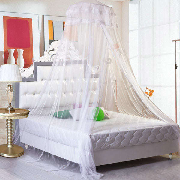 Lace Bedding Mosquito Hanging Net - Apricot