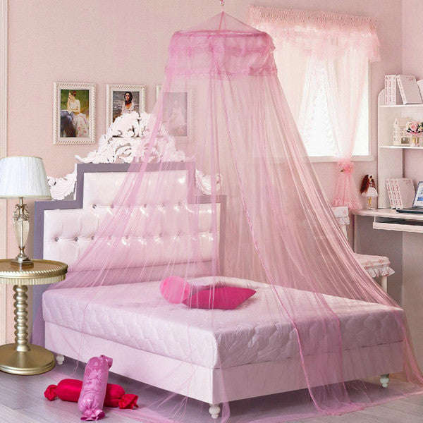 Lace Bedding Mosquito Hanging Net - Apricot
