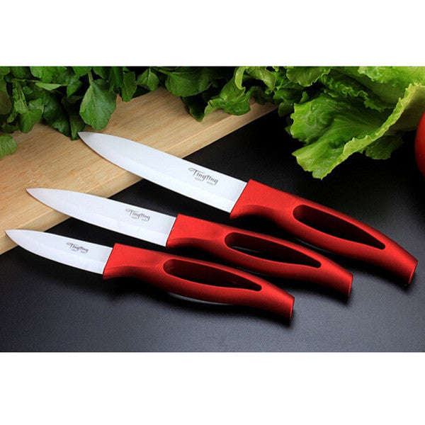 White Ceramic Kitchen Knife Set