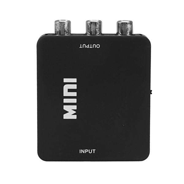 Composite AV RCA to HDMI Video Converter Adapter - Black