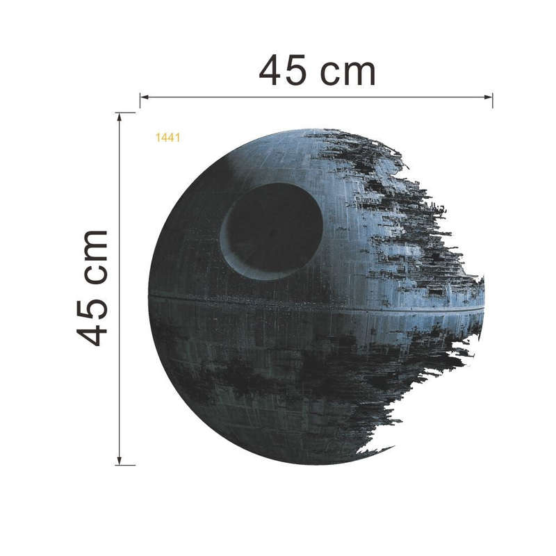 Death Star Wars Decal Sticker Wall Vinyl