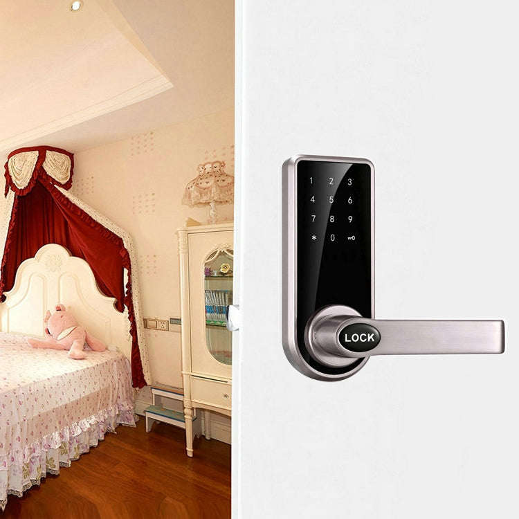 OS8818 Password + Key + Sensor Card Zinc Alloy Electronic Door Lock Touch Screen Electronic Code ...
