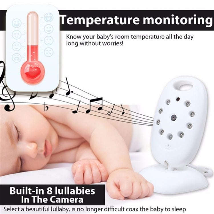 VB601 2.0 inch LCD Screen Hassle-Free Portable Baby Monitor, Support Two Way Talk Back, Night Vis...