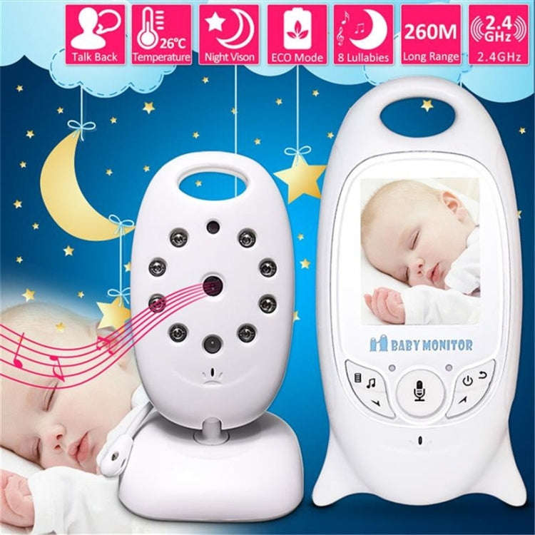 VB601 2.0 inch LCD Screen Hassle-Free Portable Baby Monitor, Support Two Way Talk Back, Night Vis...