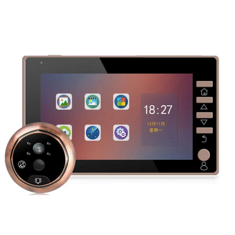 45CHD-M 4.5 inch Screen 3.0MP Security Camera No Disturb Peephole Viewer, Support TF Card / Night...