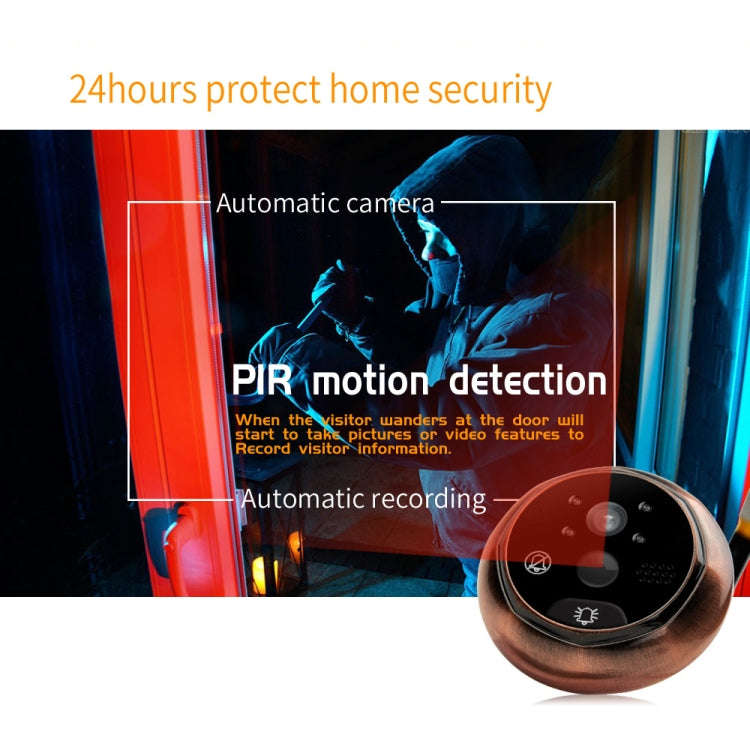 45CHD-M 4.5 inch Screen 3.0MP Security Camera No Disturb Peephole Viewer, Support TF Card / Night...